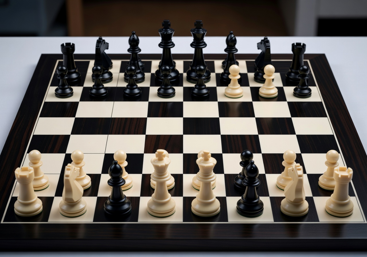 Organized chess pieces on a board representing the structured Swiss format